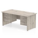 Impulse 1800mm Panel End Straight Desk With Two Fixed Pedestal - Image 9