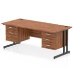 Impulse 1800mm Cantilever Straight Desk With Two Fixed Pedestal - Image 64
