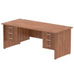 Impulse 1800mm Panel End Straight Desk With Two Fixed Pedestal - Image 26