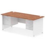 Impulse 1800mm Panel End Straight Desk With Two Fixed Pedestal - Image 31