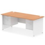 Impulse 1800mm Panel End Straight Desk With Two Fixed Pedestal - Image 22