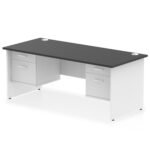 Impulse 1800mm Panel End Straight Desk With Two Fixed Pedestal - Image 39