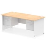 Impulse 1800mm Panel End Straight Desk With Two Fixed Pedestal - Image 40