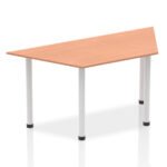 Impulse Trapezium Table With Post Leg - Image 4