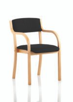 Madrid Wooden Frame Visitor Chair with Arms