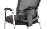 Portland Medium Mesh Back (Straight Leg) Visitor Chair with Arms - Image 8