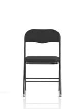 Sicily Black Polyurethane Folding Chair - Image 2