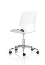 Florence 5 Star Base White Frame Fabric Visitor Chair - Image 5