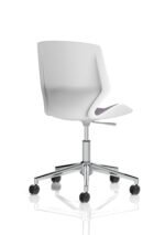 Florence 5 Star Base White Frame Fabric Visitor Chair - Image 7