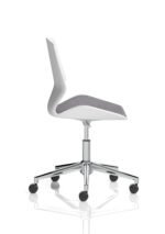 Florence 5 Star Base White Frame Fabric Visitor Chair - Image 8