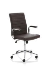 Impulse 1600mm Cantilever Straight Desk With Mobile Pedestal and Ezra Brown Executive Chair - Image 40