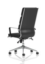Savoy High Back Executive Black Leather Office Chair with Arms - Image 5
