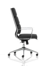 Savoy High Back Executive Black Leather Office Chair with Arms - Image 8