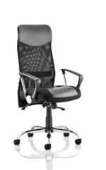 Vegas High Back Black Executive Office Chair with Arms