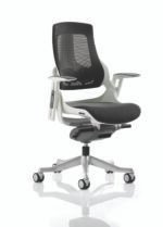 Zure High Back White Shell Executive Office Chair with Arms