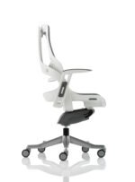 Zure High Back White Shell Executive Office Chair with Arms - Image 10