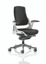 Zure High Back White Shell Executive Office Chair with Arms - Image 12