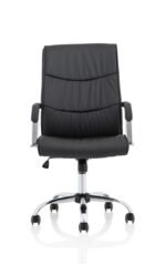 Carter High Back Black Leather Executive Office Chair with Arms - Image 2