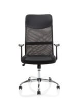 Vegalite High Mesh Back Black Executive Office Chair with Arms - Image 2