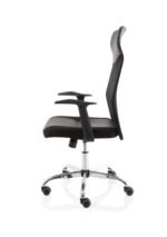 Vegalite High Mesh Back Black Executive Office Chair with Arms - Image 4