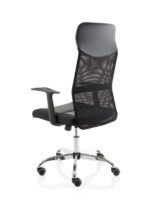 Vegalite High Mesh Back Black Executive Office Chair with Arms - Image 5