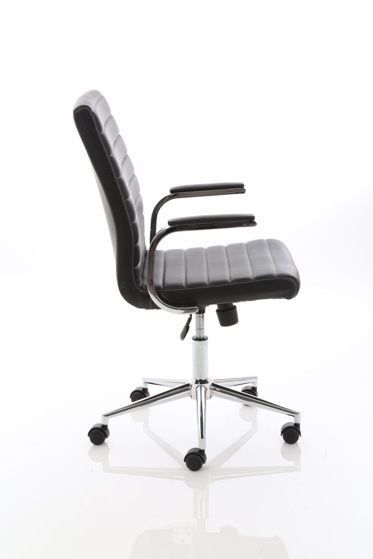 Ezra Medium Back Leather Executive Office Chair with Arms - Image 5