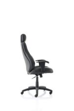 Winsor Medium Back Executive Black Leather Office Chair with Arms - Image 8