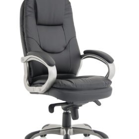 Oscar High Back Black Executive Office Chair with Arms