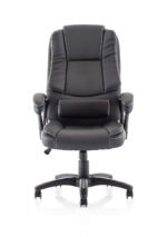 Dakota High Back Black Leather Executive Office Chair with Arms - Image 2