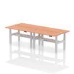 Air Back-to-Back Slimline Height Adjustable Bench Desk - 4 Person - Image 23