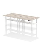 Air Back-to-Back Slimline Height Adjustable Bench Desk - 4 Person - Image 30