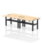 Air Back-to-Back Slimline Height Adjustable Bench Desk - 4 Person - Image 31