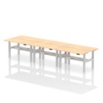 Air Back-to-Back Slimline Height Adjustable Bench Desk - 6 Person - Image 32
