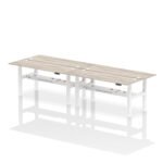 Air Back-to-Back Slimline Height Adjustable Bench Desk - 4 Person - Image 72