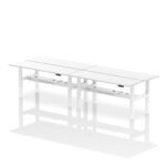 Air Back-to-Back Slimline Height Adjustable Bench Desk - 4 Person - Image 84