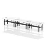 Air Back-to-Back Slimline Height Adjustable Bench Desk - 6 Person - Image 82
