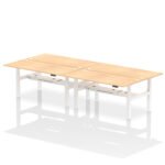 Air Back-to-Back Height Adjustable Bench Desk - 4 Person - Image 75