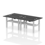 Air Back-to-Back Slimline Height Adjustable Bench Desk - 4 Person - Image 5