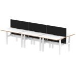 Oslo Air Back-to-Back Height Adjustable Bench Desk - Image 6