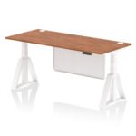 Air Height Adjustable Desk With Cable Ports With Steel Modesty Panel With Piste Foot - Image 28