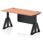 Air Height Adjustable Desk With Cable Ports With Steel Modesty Panel With Piste Foot - Image 51