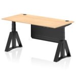 Air Height Adjustable Desk With Cable Ports With Steel Modesty Panel With Piste Foot - Image 63