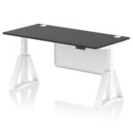 Air Height Adjustable Desk With Cable Ports With Steel Modesty Panel With Piste Foot - Image 81