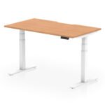 Air Scalloped Edge Height Adjustable Office Desk - Image 30