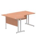 Impulse 1600mm Left Crescent Desk Cable Managed Leg - Image 4