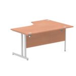 Impulse 1600mm Left Crescent Desk Cable Managed Leg - Image 8