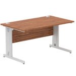 Impulse 1400mm Straight Desk Cable Managed Leg - Image 67