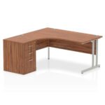 Impulse 1600mm Cantilever Left Crescent Desk Workstation - Image 26