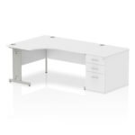 Impulse 1600mm Cable Managed Left Crescent Desk Workstation - Image 34