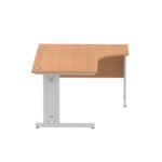 Impulse 1600mm Left Crescent Desk Cable Managed Leg - Image 33